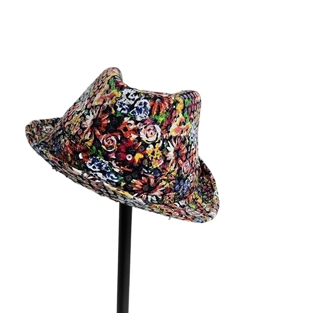 DISNEY KIDS CLEAR SEQUINS FABRIC FEDORA HAT